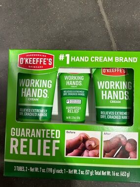 O'Keeffe's Working Hands Hand Cream Value Size - 2x 7Ounce + 2 Oz Travel Size